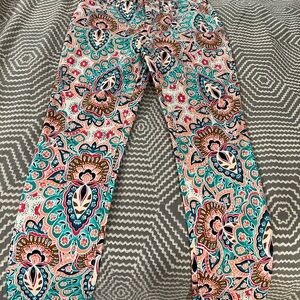 Colorful Paisley Print Pants